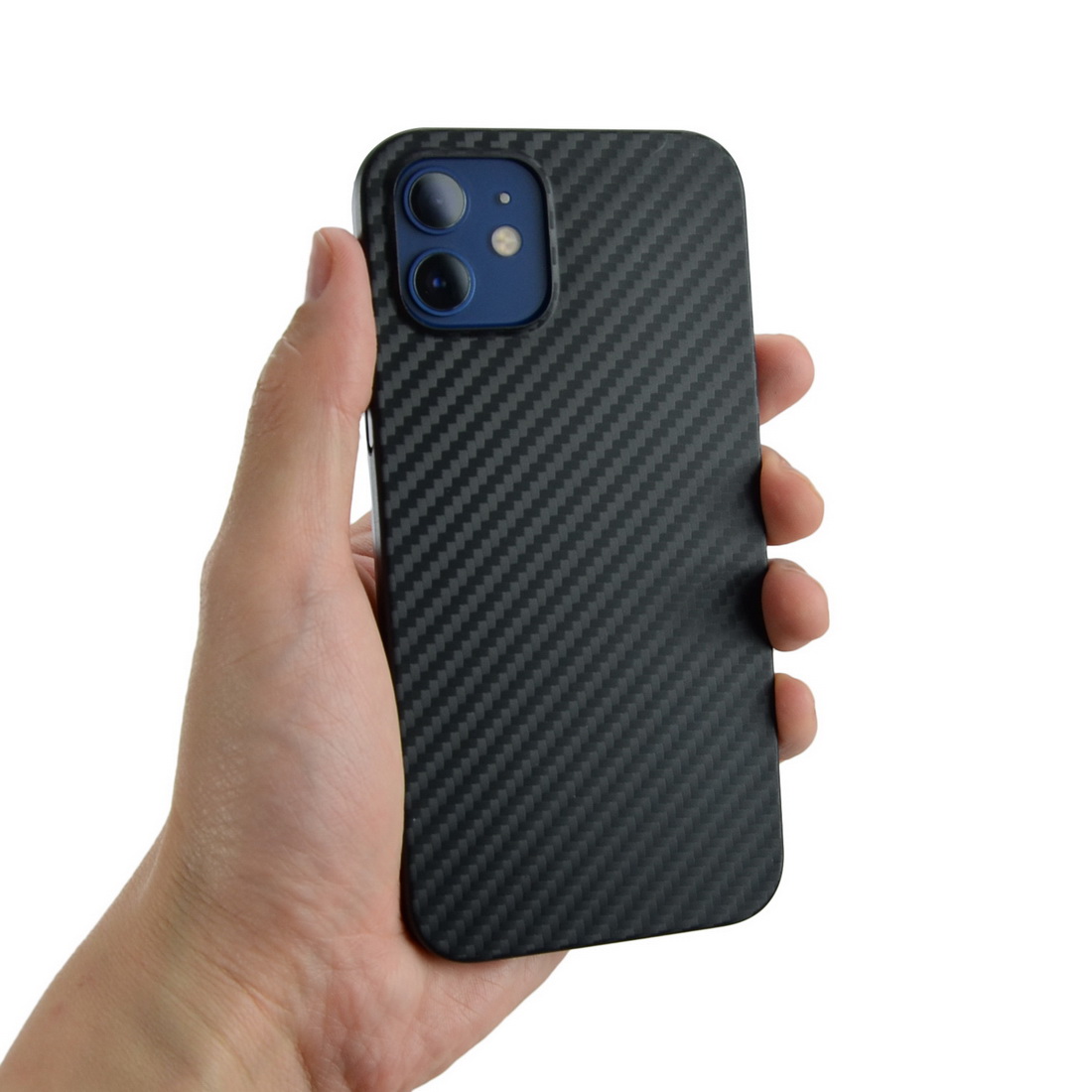 Ultra Slim Case iPhone 12 / Pro 6,1" Schutzhülle Cover Schwarz Carbon