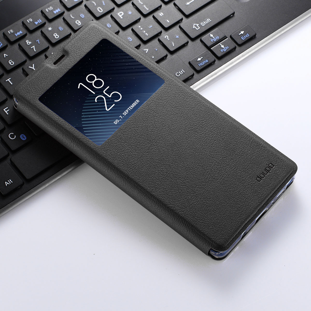Flip Case Samsung Note 8 Fenster Cover Aufstellbar Ständer Hülle Etui eBay