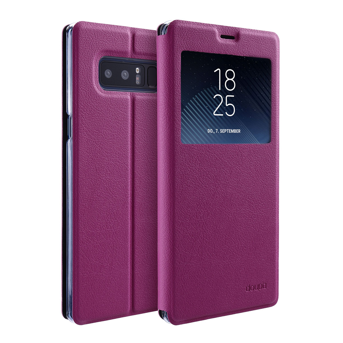 Flip Case Samsung Note 8 Fenster Cover Aufstellbar Ständer Hülle Etui eBay