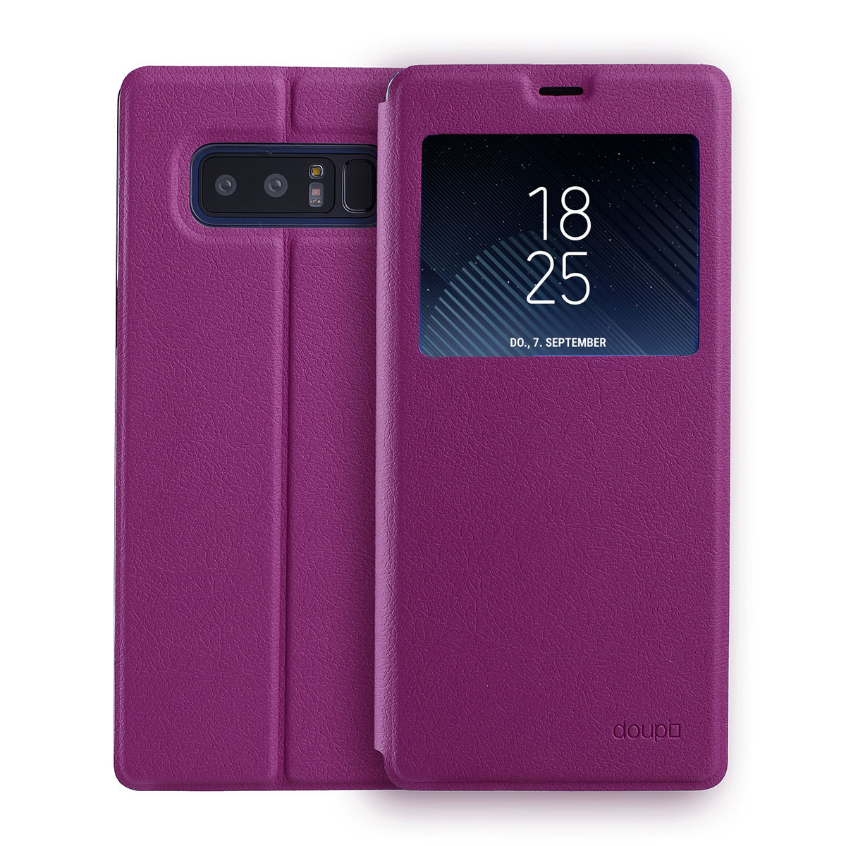 Flip Case Samsung Note 8 Fenster Cover Aufstellbar Ständer Hülle Etui eBay